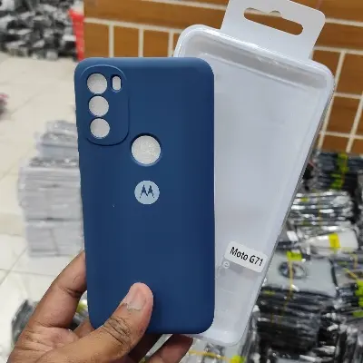 Picture of Premium Liquid Silicone Phone case for Motorola Moto G71 5G Liquid Silicon Mobile Back Case Soft Silicone Phone Cover