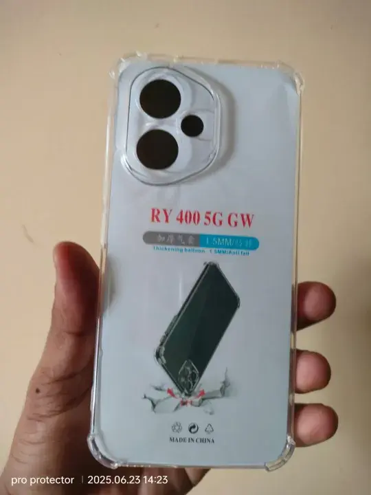 Picture of Transparent Back Clear Cover case + Xundd Protective Cover + Silicone Back Cover With Camera Protection Specially Designed For Honor 400 5G Back Cover.