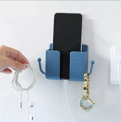 Picture of Multi-function Wall Mounted Organizer Holder, Storage Box, Remote Control, Mobile Phone Charging Hanging Holder