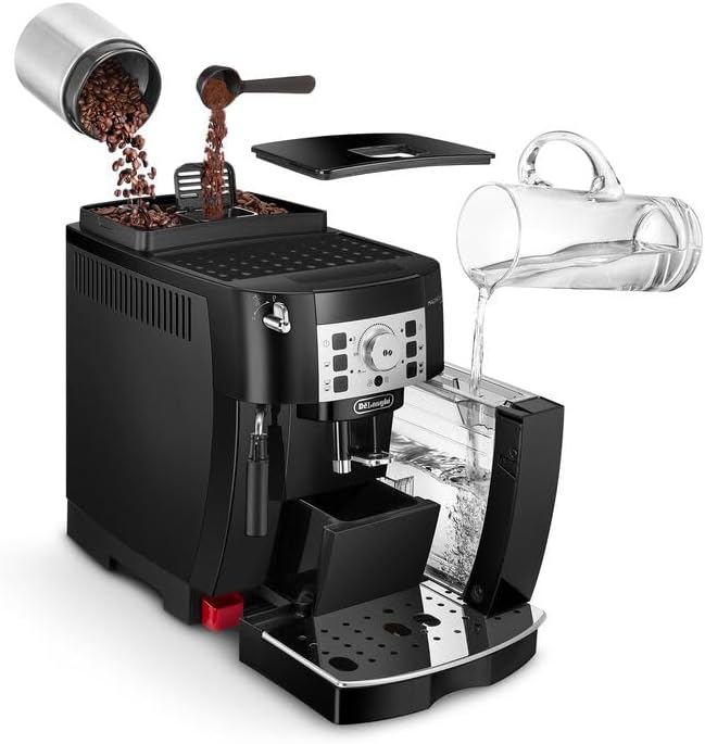 Picture of De'Longhi Magnifica S, Automatic Bean to Cup Coffee Machine, Espresso and Cappuccino Maker, ECAM22.140.B, Black