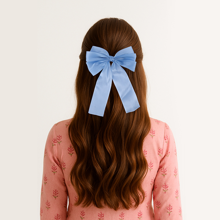 Bow Ribbon Spring Hair Clip For Girls (Buy 1 Get 1 Free)