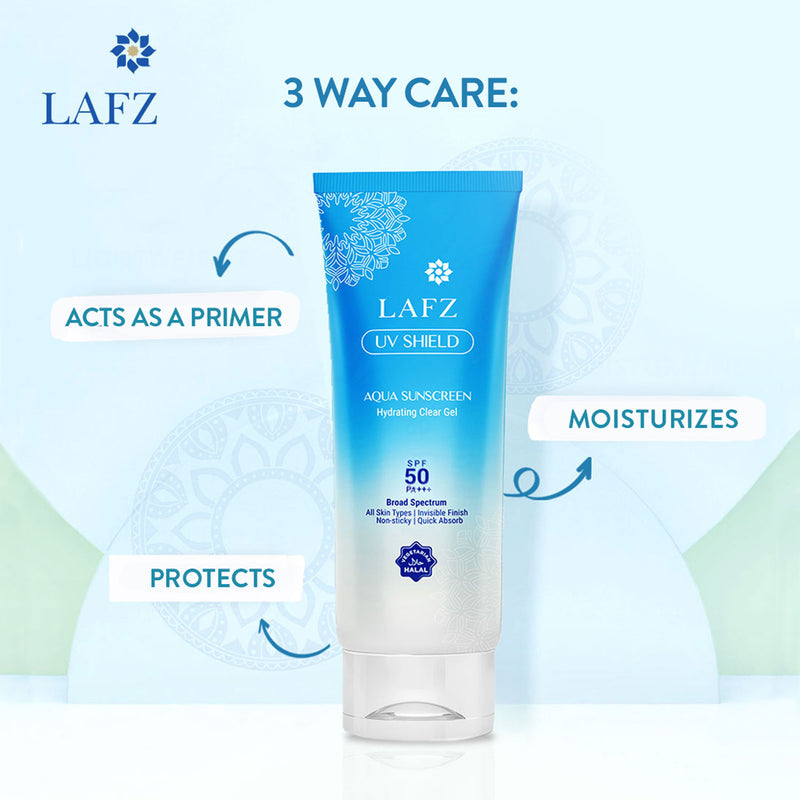 Picture of Lafz UV Shield Sunscreen Gel 50 GM Aqua BD