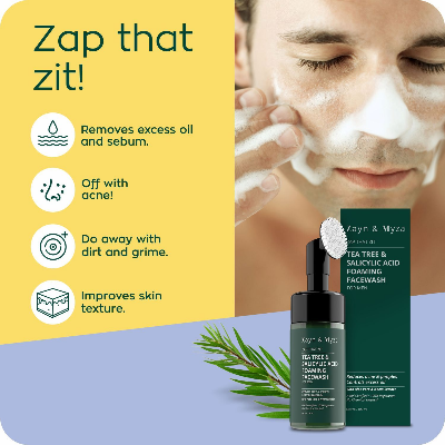Picture of ZM Foaming Face Wash 100 ML Men Tea Tree & Salyicylic Acid BD