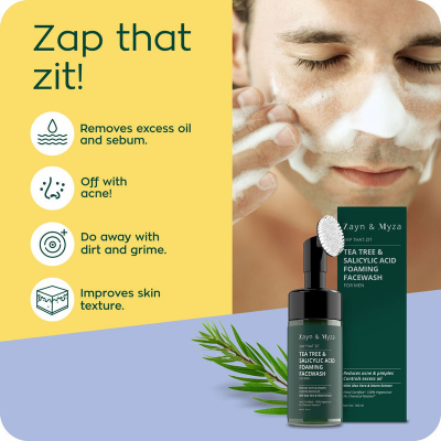 Picture of ZM Foaming Face Wash 100 ML Men Tea Tree & Salyicylic Acid BD