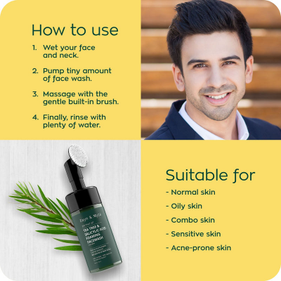 Picture of ZM Foaming Face Wash 100 ML Men Tea Tree & Salyicylic Acid BD