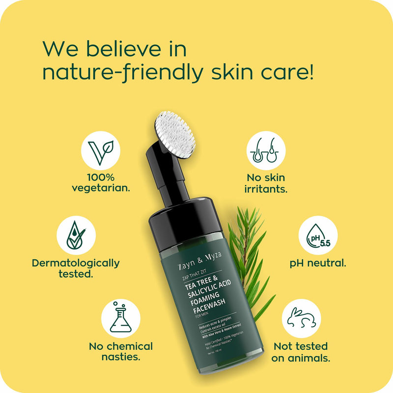 Picture of ZM Foaming Face Wash 100 ML Men Tea Tree & Salyicylic Acid BD