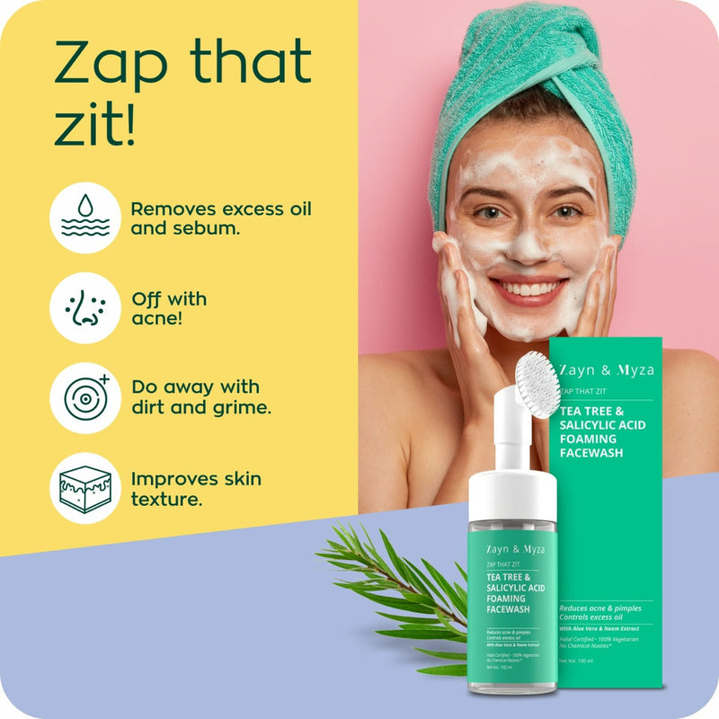 Picture of ZM Foaming Face Wash 100 ML Women Tea Tree & Salyicylic Acid BD