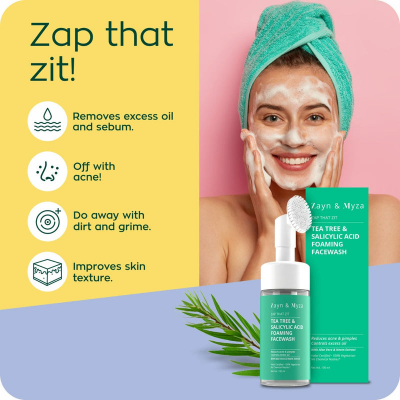 Picture of ZM Foaming Face Wash 100 ML Women Tea Tree & Salyicylic Acid BD