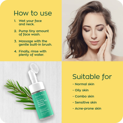 Picture of ZM Foaming Face Wash 100 ML Women Tea Tree & Salyicylic Acid BD