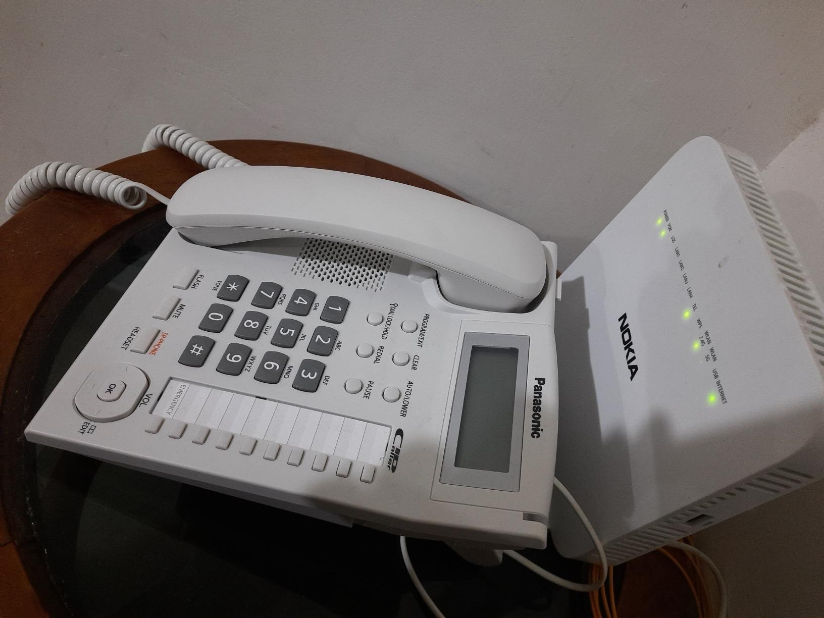 Panasonic Single Line KX-TS880MX Corded Landline Phone (White-Black) Digital Squareonline shop bangladeshothoba.com