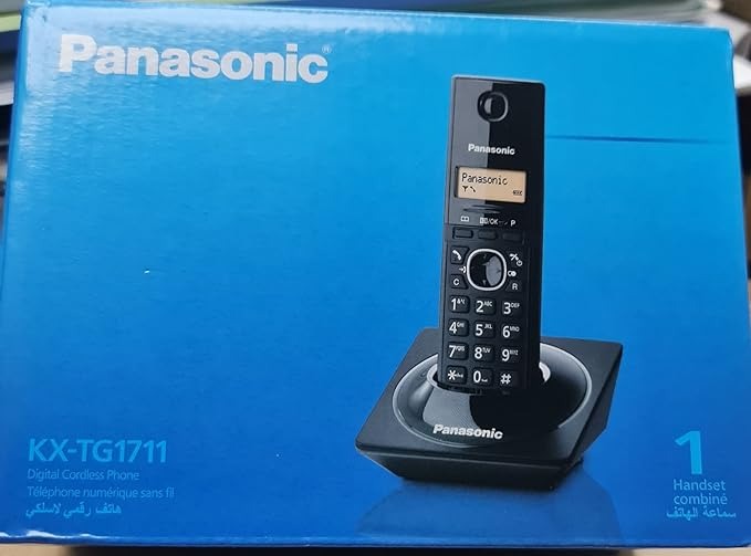 Panasonic KX-TG1711 Cordless Phone,Black Digital Squareonline shop bangladeshothoba.com