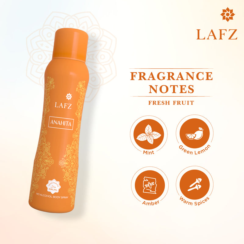 Picture of Lafz Body Spray 160 ML Women No Alcohol Anahita BD