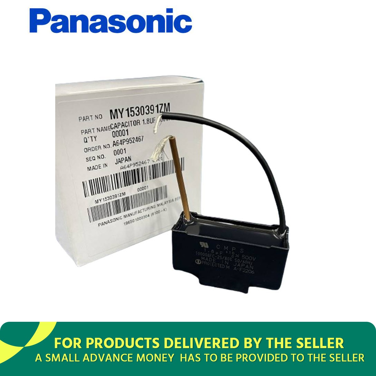Panasonic FFMY1530391ZM Fan Capacitor for Panasonic or KDK Ceiling Fan Digital Squareonline shop bangladeshothoba.com