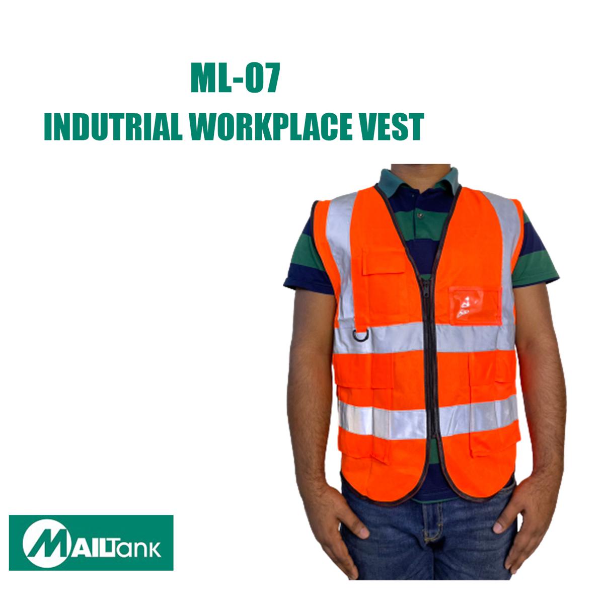 Picture of Industrial workplace Orange Color Safety Vest