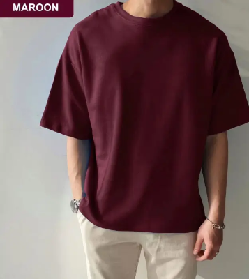 Picture of T-Shirt Drop Shoulder for Men-stylish trendy and comfortable cotton made GSM 210+
