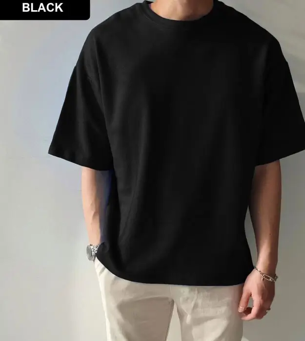 Picture of T-Shirt Drop Shoulder for Men-stylish trendy and comfortable cotton made GSM 210+