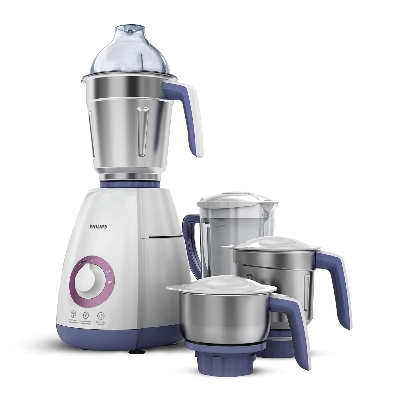 Picture of Philips Viva Collection HL7701/00 Mixer Grinder, 750 Watts, 4 Jars (Elegant Lavender and White)