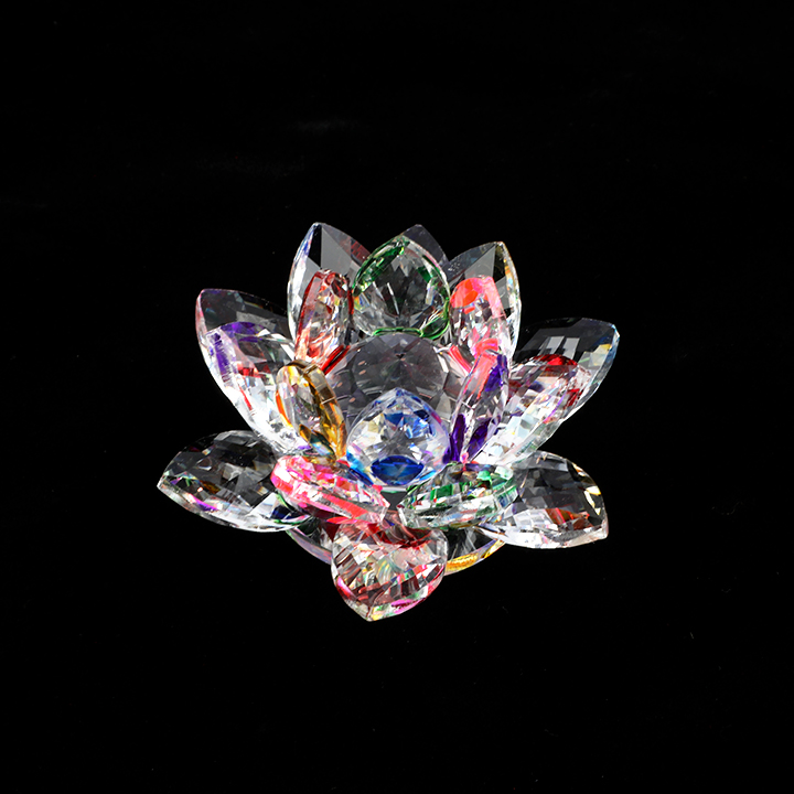 Picture of Lotus Crystal Glass Figure Paperweight Ornament