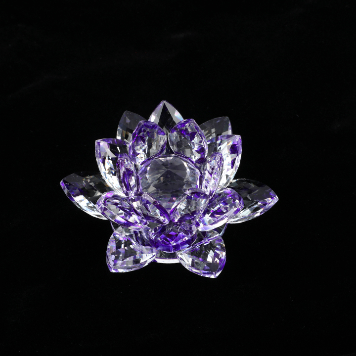 Picture of Lotus Crystal Glass Figure Paperweight Ornament