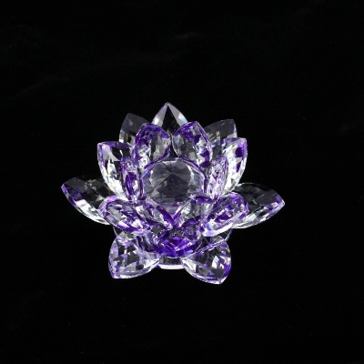 Picture of Lotus Crystal Glass Figure Paperweight Ornament
