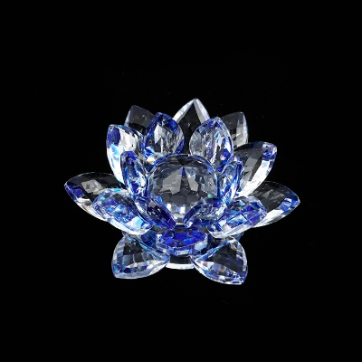 Picture of Lotus Crystal Glass Figure Paperweight Ornament