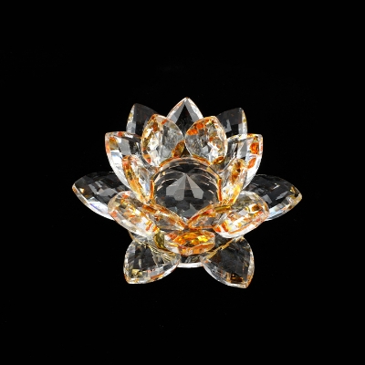 Picture of Lotus Crystal Glass Figure Paperweight Ornament