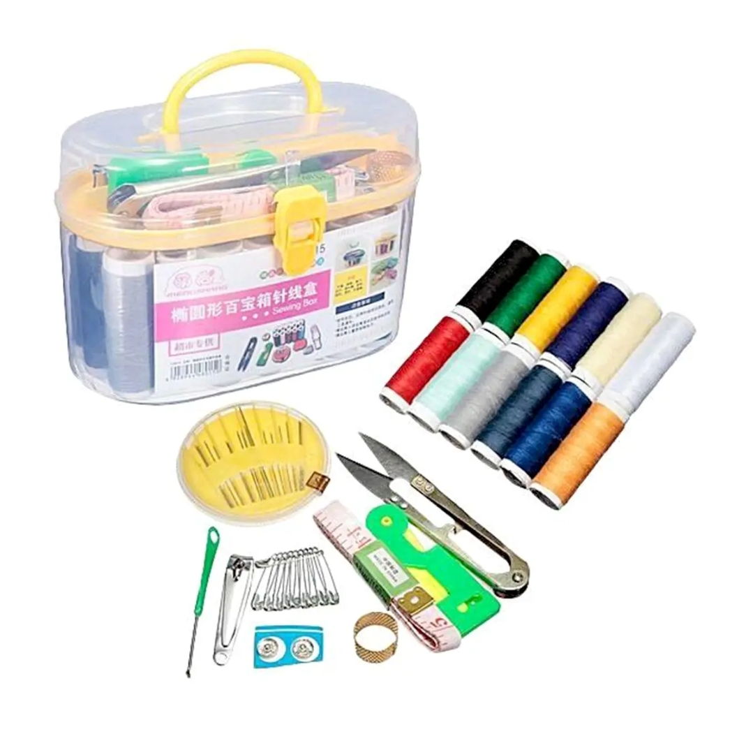 Picture of Sewing Accessories Sewing Kit Needle Box Set 10 in 1 Household Sewing Tools Portable Sewing Kit Portable Sewing Box Kitting Needle Quilting Thread Stitching Embr..