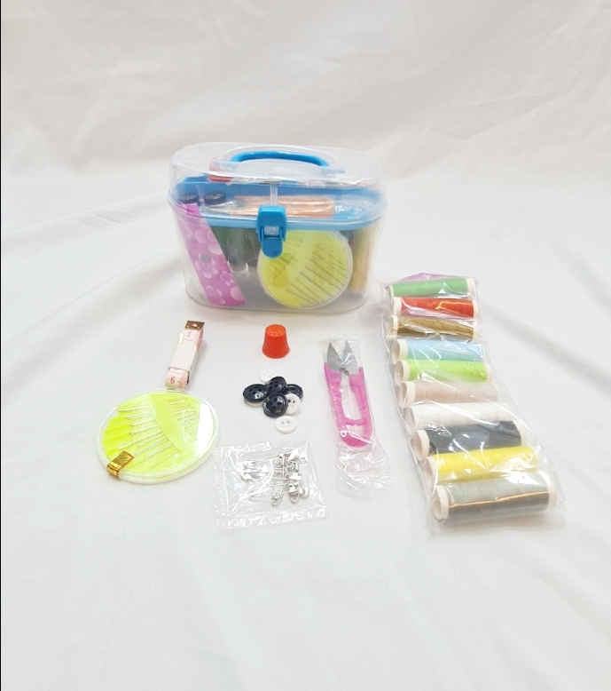 Picture of Sewing Accessories Sewing Kit Needle Box Set 10 in 1 Household Sewing Tools Portable Sewing Kit Portable Sewing Box Kitting Needle Quilting Thread Stitching Embr..