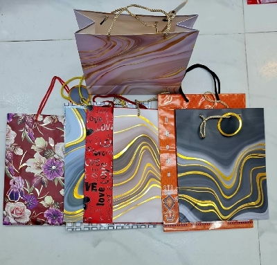 Picture of 3D Paper Gift Bag birthday marriage Day valentine Day all occasion gift Zipper Bag