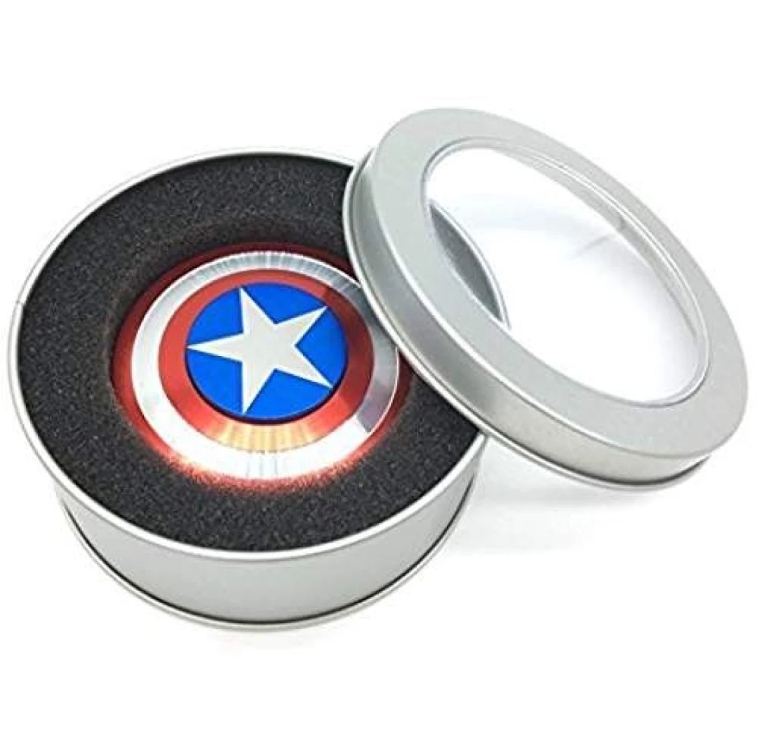Picture of Metal Fidget Spinner Spinner Toy Captain America Shield by Dhaka Shopping zone-Random model/color