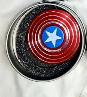 Picture of Metal Fidget Spinner Spinner Toy Captain America Shield by Dhaka Shopping zone-Random model/color