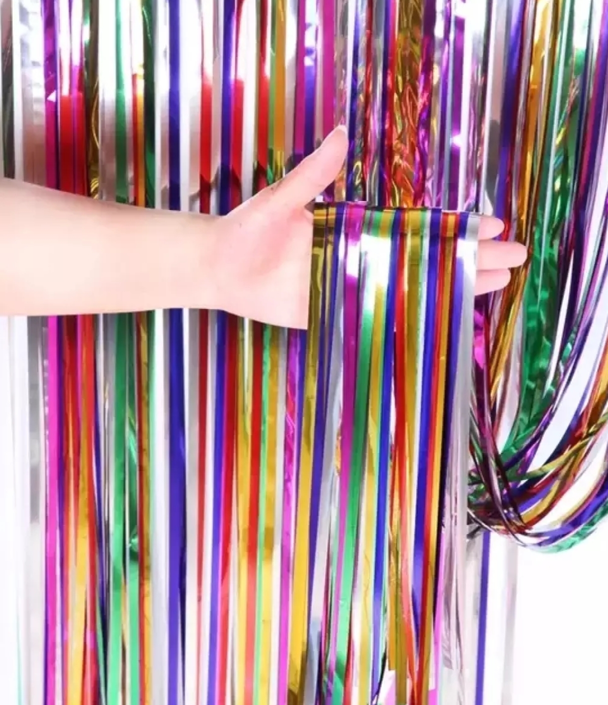 Picture of 1m*4m Laser Foil Fringe Curtain For Birthday Parties, Photo Shoots, Weddings, Stage Backdrops 1ps