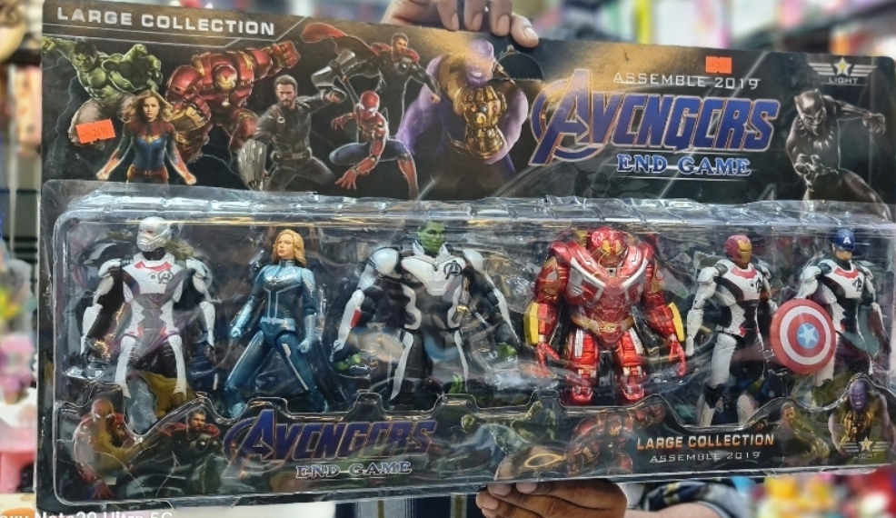 Picture of Avengers Toys Set 6pc - Captain America, Ironman, Pantha and Spider Man