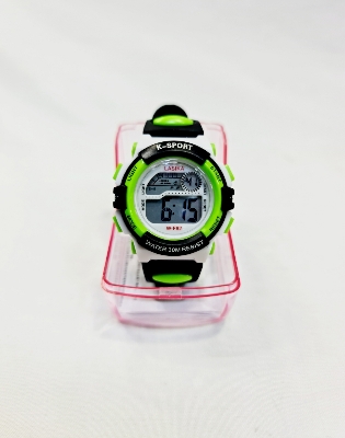 Picture of KIds Sport Wristwatch Luminous LED Waterproof Watch (Green)
