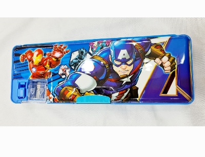 Picture of Pencil Case Pencil Bag Pen Pouch Box Marker Holder   boy Spider-Man batman iron Man Captain America A.venger cars Office School Supplies Stationery Organizers for Girls Kids