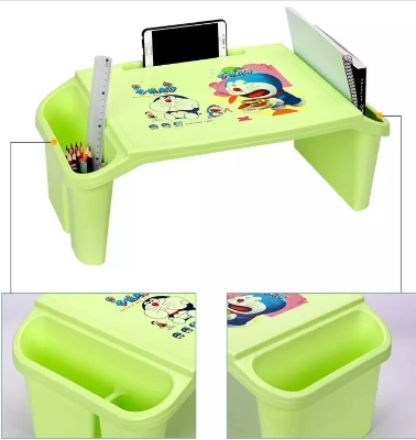 Picture of Study Table Plastic Children Small Study Table With Storage Lap Laptop Desk For Kid Adult Home Bedroom Furniture Portable Children's Study Table Baby Snack Table Writing Plastic Table