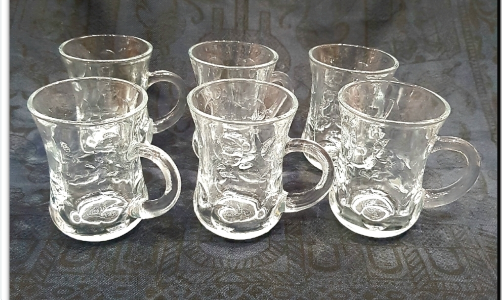 Picture of Transparent Tea Cup Set glass( 6 Pcs ) clear