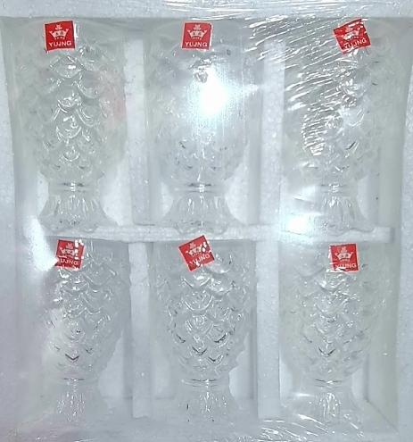 Picture of New water glass Plastic Drinking Glasses Crystal Set of 6 pieces Unbreakable Stylish Transparent Glass, Water Glass, Juice Glass