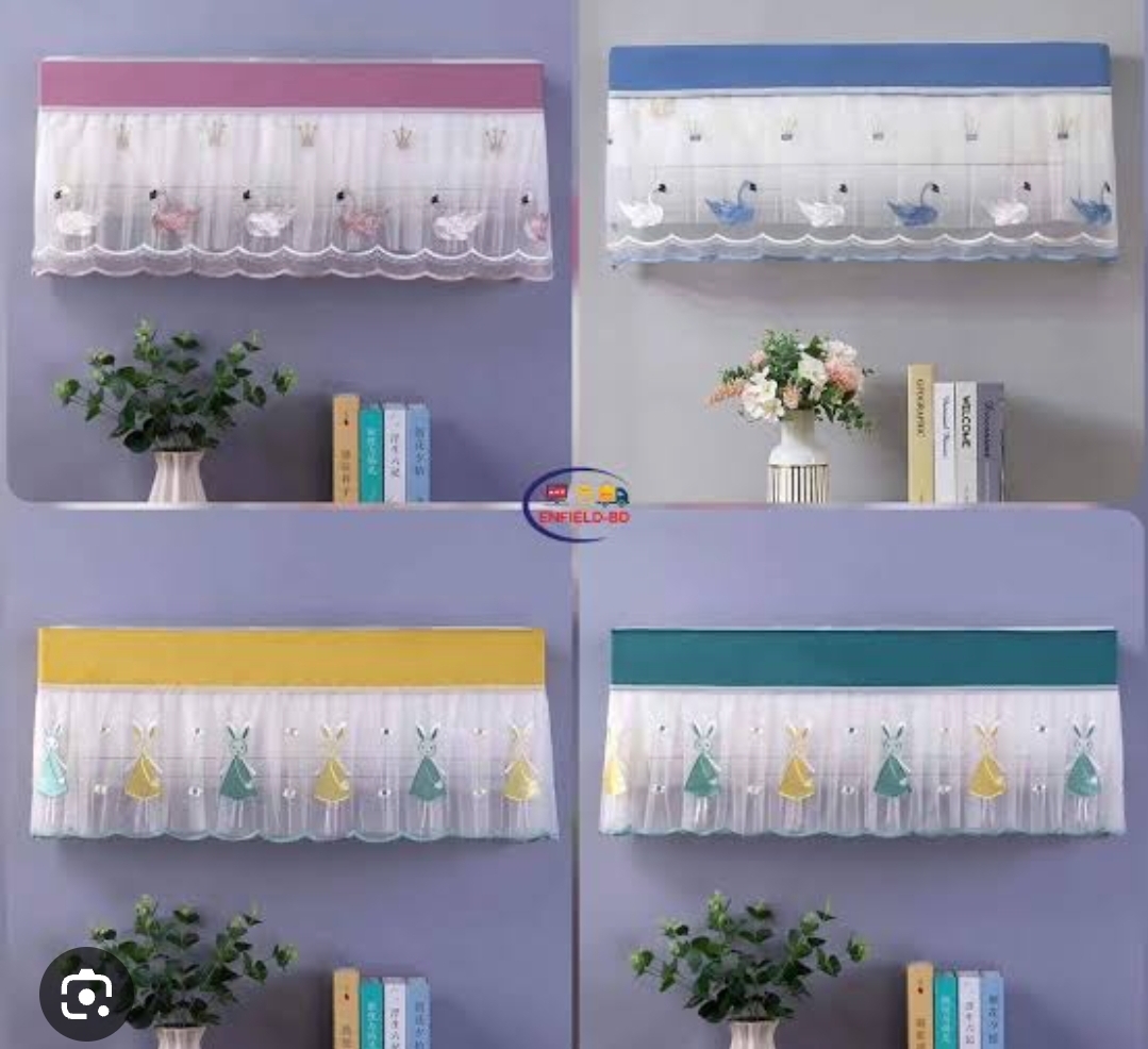 Picture of NET AC COVER Dustproof AC Cover ( 1.5 ton & 2 Ton AC Protector Dust Cover/ AC Cover Indoor - AC Cover / Air Conditioner AC Cover Dustproo..