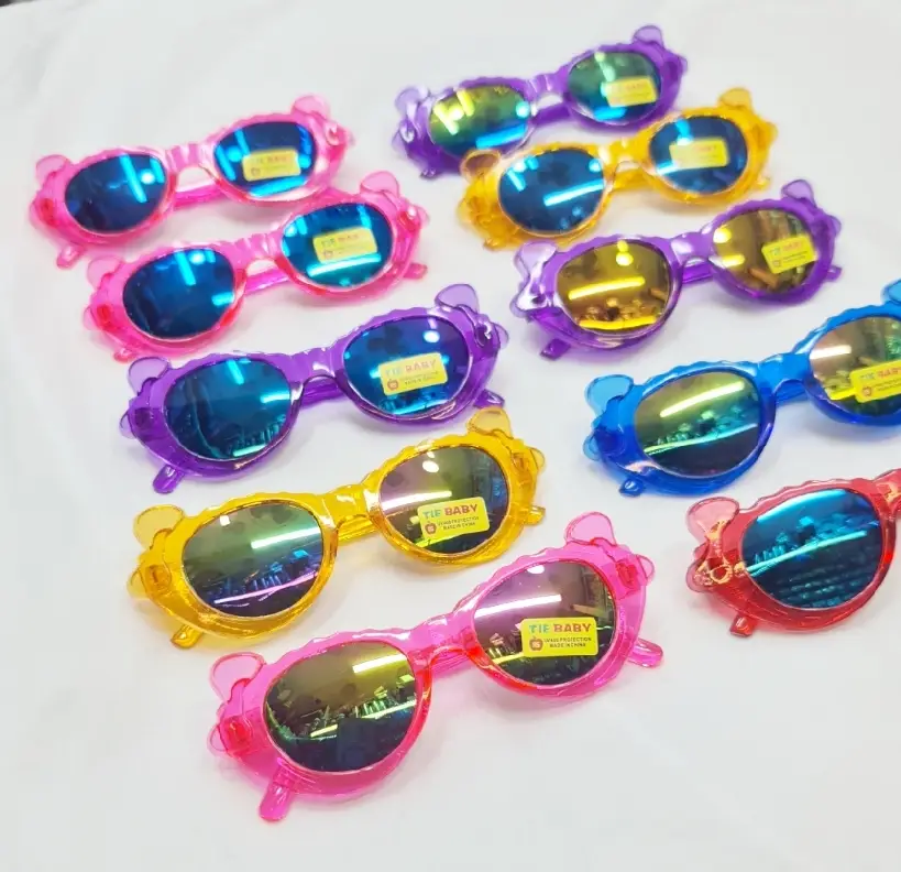 Picture of New model baby cute sunglass children kids pink blue green purple sunglass for girl