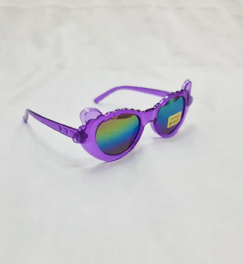Picture of New model baby cute sunglass children kids pink blue green purple sunglass for girl