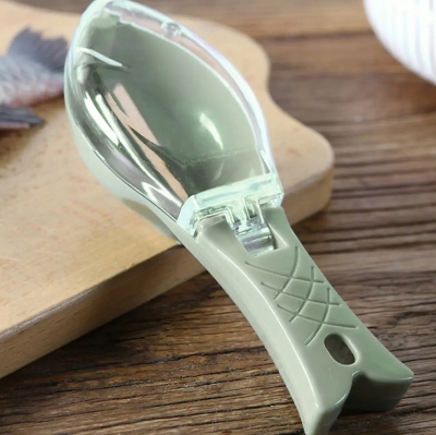 Picture of Peeler with storage box handy peeling with tow way cutter head New Fish Sca  ler Tool scraping Fish Scraper Cleaning Cutter Remover Cleaner Dounp