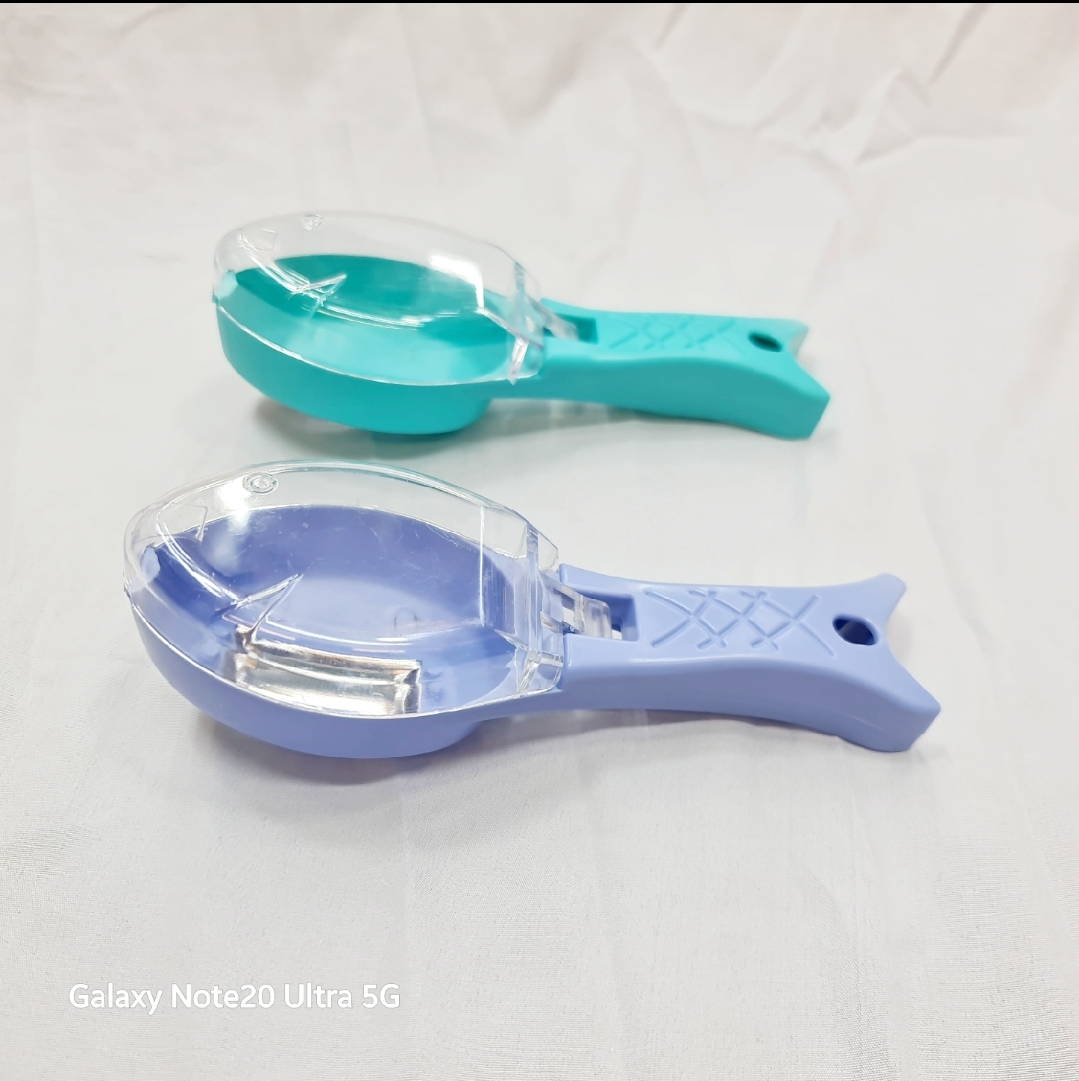 Picture of Peeler with storage box handy peeling with tow way cutter head New Fish Sca  ler Tool scraping Fish Scraper Cleaning Cutter Remover Cleaner Dounp