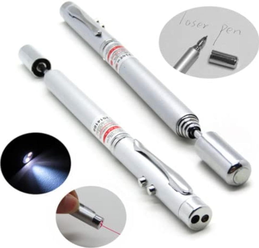 Picture of DES 5 In 1 Multipurpose Antenna Pen With Torch, Laser, Pointer, Magnet, And Pen - A Perfect Corporate Gift Gift Box) Cells Included multi functional purpose