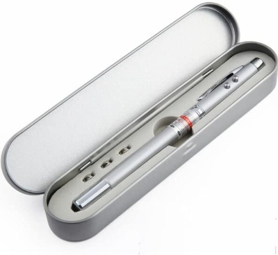 Picture of DES 5 In 1 Multipurpose Antenna Pen With Torch, Laser, Pointer, Magnet, And Pen - A Perfect Corporate Gift Gift Box) Cells Included multi functional purpose