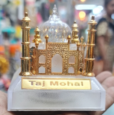Picture of new Taj Mahal Collectible plastic fibre& for state colour Taj Mahal Showpiece, Medium, Multicolour