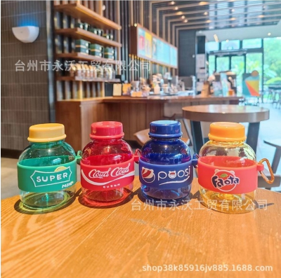 Picture of Mini  Bottle Coca Cola Fanta Papsi Super Mini Water Bottle Mini Portable Plastic Water Bottle Round new model 1pc 350ml