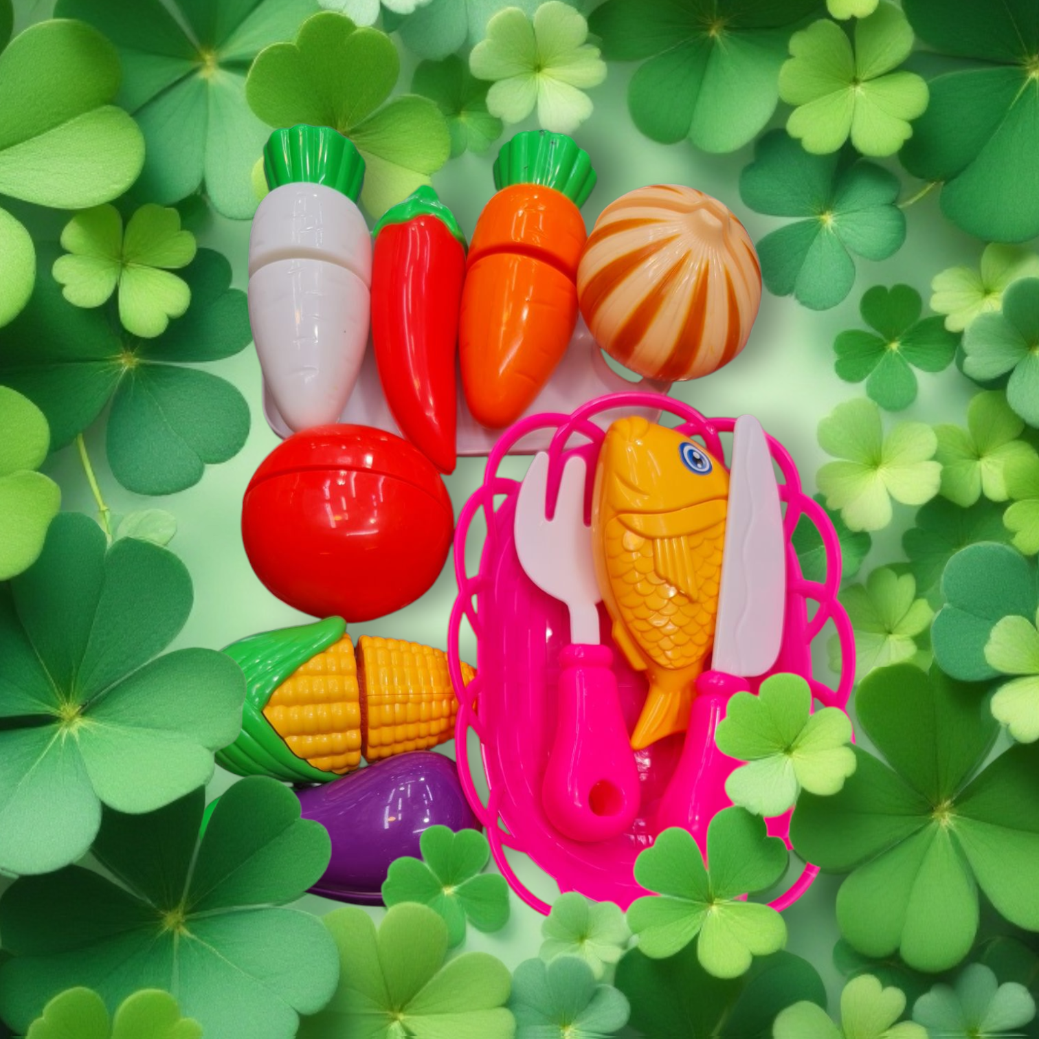 Picture of Fruit Cutter Toys for Kids, Fruit & Vegetable Cutting Game Kitchen Toy থেকে Vegetables bowl Miniature vegetables and fruits polymer clay handmade showpieces for women home decor kitchen item dining table or furniture decorations ideas for baby and housewi