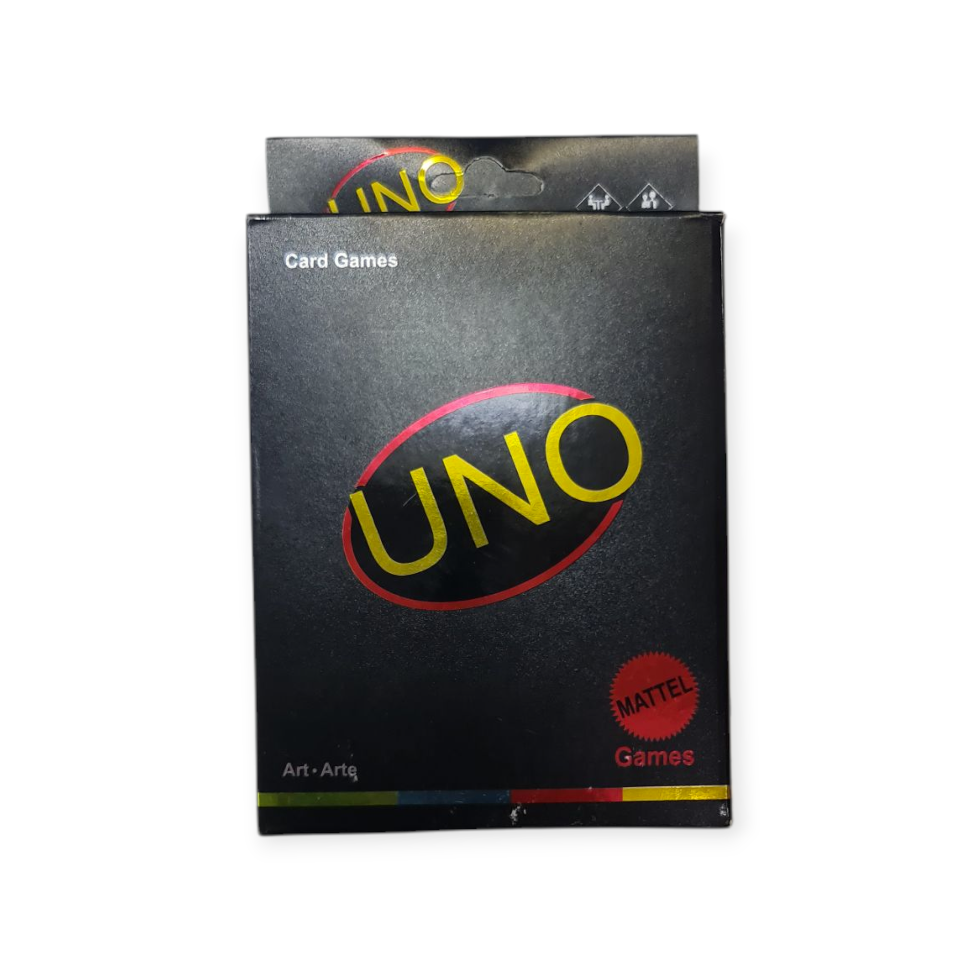 Picture of UNO Minimalista Special Edition Card Game Deck Black black uno card Uno Black Minimaslist | Uno Black Cards | Uno Minimalist