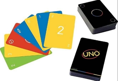 Picture of UNO Minimalista Special Edition Card Game Deck Black black uno card Uno Black Minimaslist | Uno Black Cards | Uno Minimalist